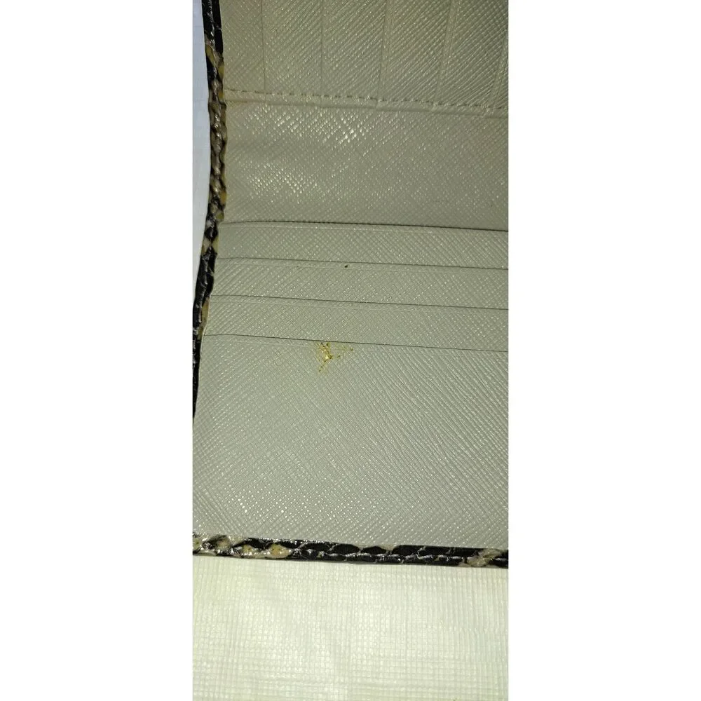 Coach Signature C Python Print Long Wallet / Clutch, Y2K Late 2000's